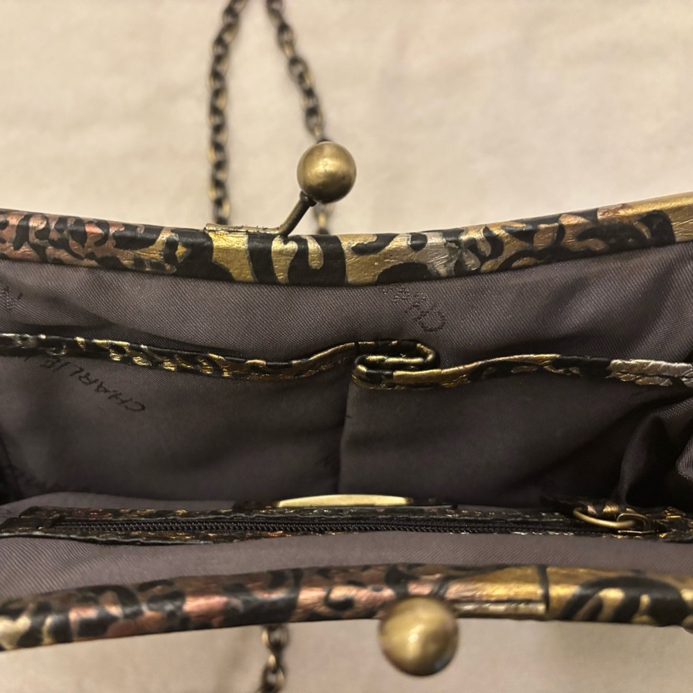 Charlie Lapson embossed brocade purse - Picture 9 of 11